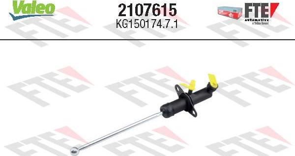 VALEO 2107615 - Главный цилиндр, система сцепления abcparts.ee