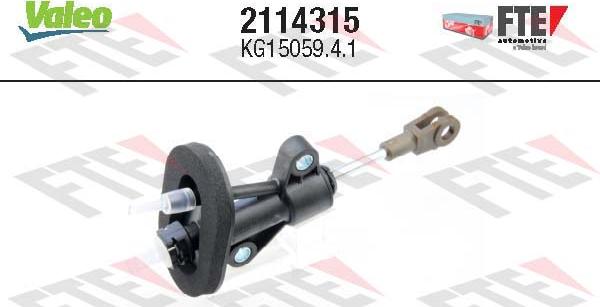 VALEO 2114315 - Главный цилиндр, система сцепления abcparts.ee