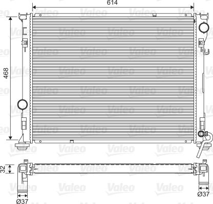 VALEO 701562 - Радиатор, охлаждение двигателя abcparts.ee