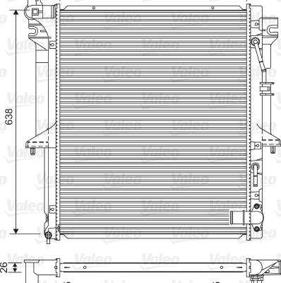 VALEO 701585 - Радиатор, охлаждение двигателя abcparts.ee