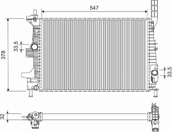 VALEO 701675 - Радиатор, охлаждение двигателя abcparts.ee