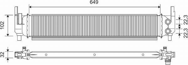 Valeo 701362 - Радиатор, охлаждение двигателя abcparts.ee