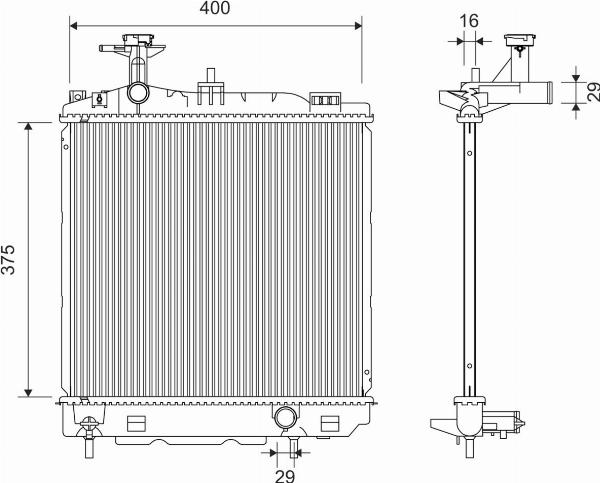 VALEO 701367 - Радиатор, охлаждение двигателя abcparts.ee
