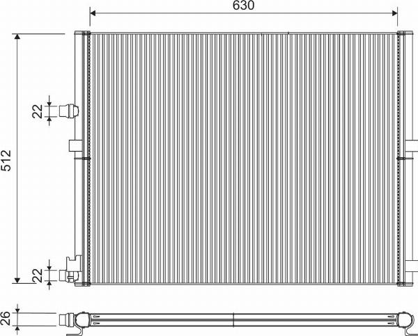 Valeo 701306 - Радиатор, охлаждение двигателя abcparts.ee