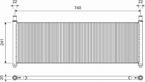 Valeo 701319 - Радиатор, охлаждение двигателя abcparts.ee