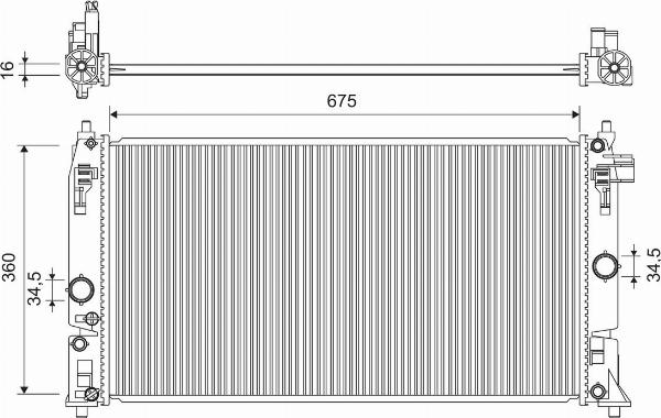 VALEO 701318 - Радиатор, охлаждение двигателя abcparts.ee