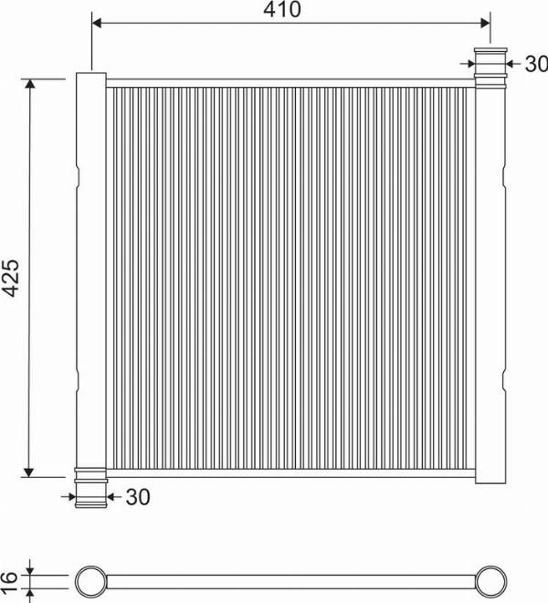 Valeo 701211 - Радиатор, охлаждение двигателя abcparts.ee