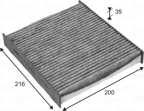 VALEO 715725 - Фильтр воздуха в салоне abcparts.ee