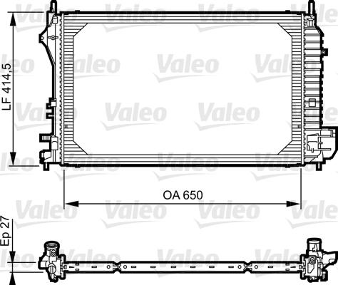 Valeo 735083 - Радиатор, охлаждение двигателя abcparts.ee