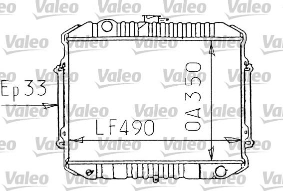 VALEO 731071 - Радиатор, охлаждение двигателя abcparts.ee