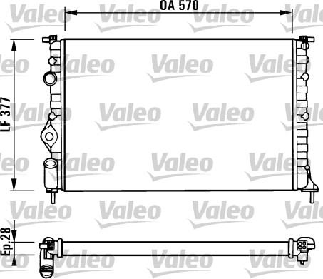 VALEO 731379 - Радиатор, охлаждение двигателя abcparts.ee