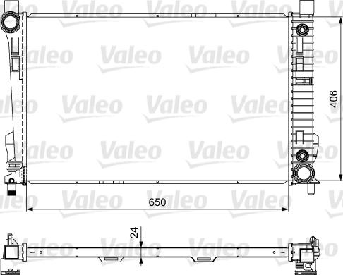 VALEO 732741 - Радиатор, охлаждение двигателя abcparts.ee