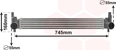 Van Wezel 49004039 - Интеркулер, теплообменник турбины abcparts.ee
