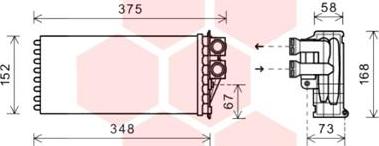 Van Wezel 40006359 - Теплообменник, отопление салона abcparts.ee