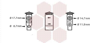 Van Wezel 40001349 - Расширительный клапан, кондиционер abcparts.ee