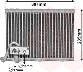 Van Wezel 4000V401 - Испаритель, кондиционер abcparts.ee