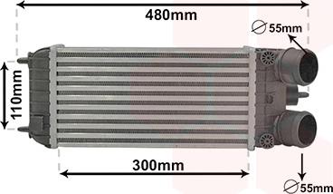 Van Wezel 40014702 - Интеркулер, теплообменник турбины abcparts.ee