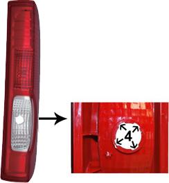 Van Wezel 4395932 - Задний фонарь abcparts.ee