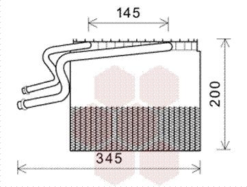Van Wezel 4300V465 - Испаритель, кондиционер abcparts.ee