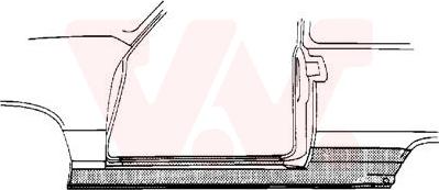 Van Wezel 4337101 - Подножка, накладка порога abcparts.ee