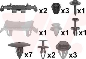 Van Wezel 4333796 - Монтажный комплект, крыло abcparts.ee