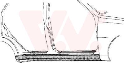 Van Wezel 4337104 - Подножка, накладка порога abcparts.ee
