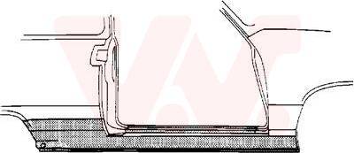 Van Wezel 4337102 - Подножка, накладка порога abcparts.ee