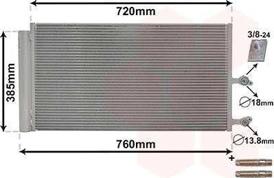 Van Wezel 59005194 - Конденсатор кондиционера abcparts.ee