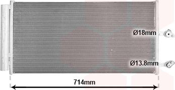 Van Wezel 59015704 - Конденсатор кондиционера abcparts.ee