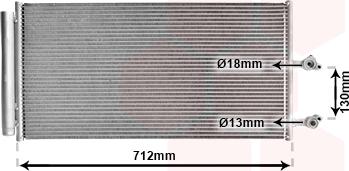 Van Wezel 59015702 - Конденсатор кондиционера abcparts.ee