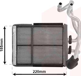 Van Wezel 59016701 - Теплообменник, отопление салона abcparts.ee