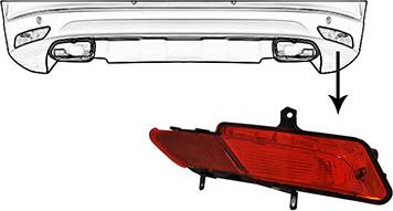 Van Wezel 5925930 - Задний противотуманный фонарь abcparts.ee