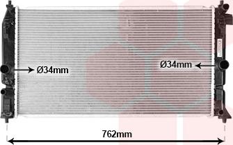 Van Wezel 54012701 - Радиатор, охлаждение двигателя abcparts.ee