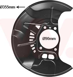 Van Wezel 5474372 - Отражатель, защита, тормозной диск abcparts.ee