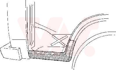 Van Wezel 5858101 - Подножка, накладка порога abcparts.ee
