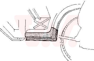 Van Wezel 5858301 - Подножка, накладка порога abcparts.ee