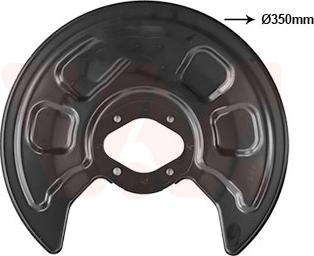 Van Wezel 5867373 - Отражатель, защита, тормозной диск abcparts.ee