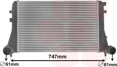 Van Wezel 58004306 - Интеркулер, теплообменник турбины abcparts.ee