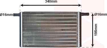 Van Wezel 58006068 - Теплообменник, отопление салона abcparts.ee
