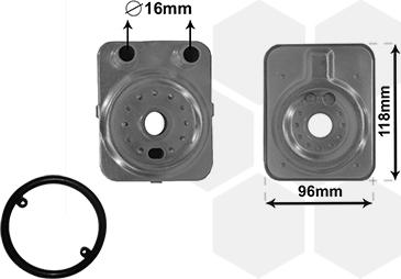 Van Wezel 58003093 - Масляный радиатор, двигательное масло abcparts.ee
