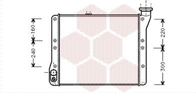 Van Wezel 58002054 - Радиатор, охлаждение двигателя abcparts.ee
