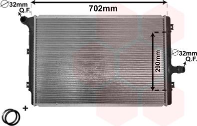 Van Wezel 58002208 - Радиатор, охлаждение двигателя abcparts.ee