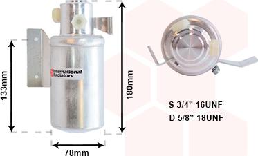 Van Wezel 5800D166 - Осушитель, кондиционер abcparts.ee