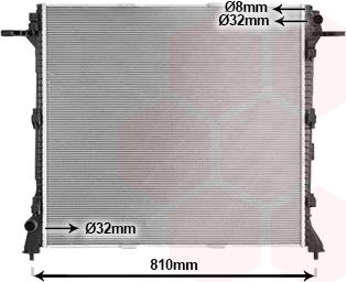 Van Wezel 58012730 - Радиатор, охлаждение двигателя abcparts.ee