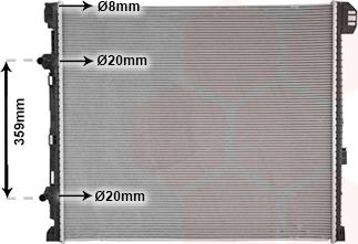 Van Wezel 58012731 - Радиатор, охлаждение двигателя abcparts.ee
