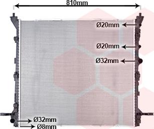 Van Wezel 58012729 - Радиатор, охлаждение двигателя abcparts.ee