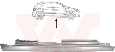Van Wezel 5886104 - Подножка, накладка порога abcparts.ee