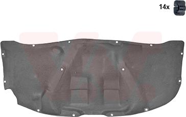 Van Wezel 5836460 - Изоляция моторного отделения abcparts.ee