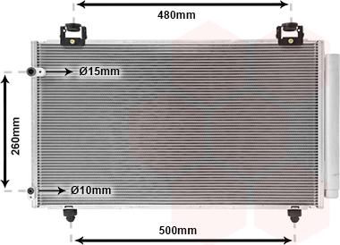 Van Wezel 53005411 - Конденсатор кондиционера abcparts.ee