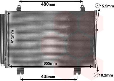 Van Wezel 53005646 - Конденсатор кондиционера abcparts.ee